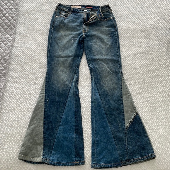 Anthropologie PILCRC Patchwork Jeans. Size 27 - Picture 3 of 8